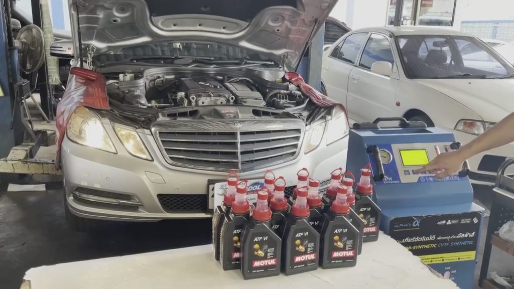 Benz_w212_Flush&Fill_เกียร์ออโตเมติกเต็มระบบ100%