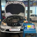 Benz_C200ดูแลระบบเกียร์A/Tเปลี่ยนถ่ายน้ำมันเกียร์ออโตเมติกแบบเต็มระบบ100% Flush&Fillเกียร์ออโตเมติก