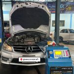 Benz_C200ดูแลระบบเกียร์A/Tเปลี่ยนถ่ายน้ำมันเกียร์ออโตเมติกแบบเต็มระบบ100% Flush&Fillเกียร์ออโตเมติก